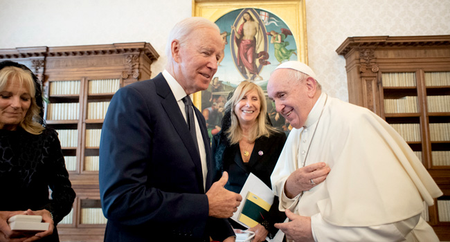 Biden Hails Pope Francis In Assembly Before G20