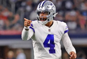 Cowboys’ Dak Prescott out for ‘Sunday Night Soccer’ vs. Vikings with calf injury, Cooper Flee to birth