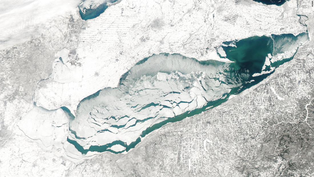 18 of us rescued from floating sheet of ice on Lake Erie